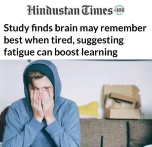 Уставший мозг запоминает эффективнее, выяснили учёные
