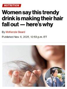 Матча может вызвать выпадение волос у девушек