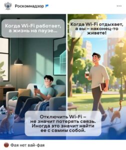 Роскомнадзор: Wi-Fi ставит жизнь на паузу