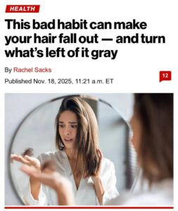 Курение вызывает облысение и раннюю седину