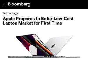 Apple готовит бюджетный MacBook за 600 долларов