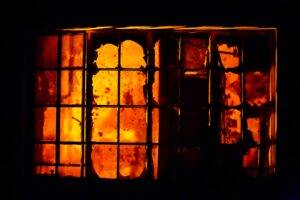 Пожар в подмосковных банях Малевича